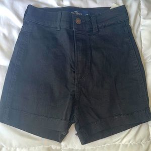 Black Denim Jean Shorts